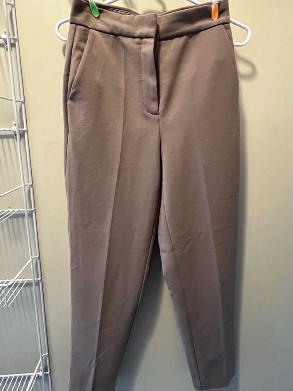 Babaton Taupe Tailored High-Rise Trousers
